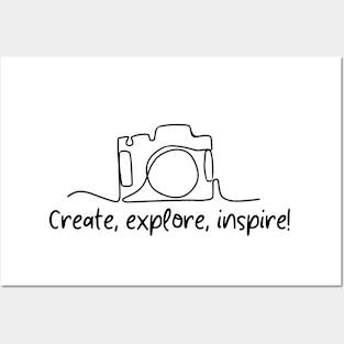 Create, explore, inspire! Posters and Art